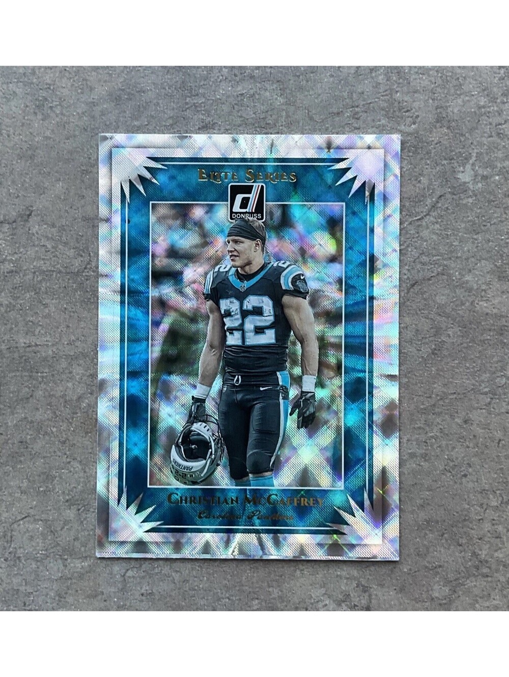 CHRISTIAN MCCAFFREY CAROLINA PANTHERS ALL-PRO 2019 DONRUSS ELITE SERIES FOIL SP